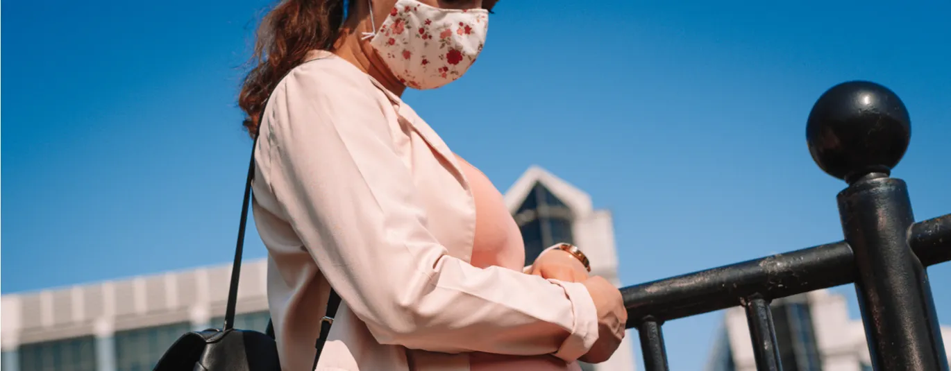 Person wearing a mask