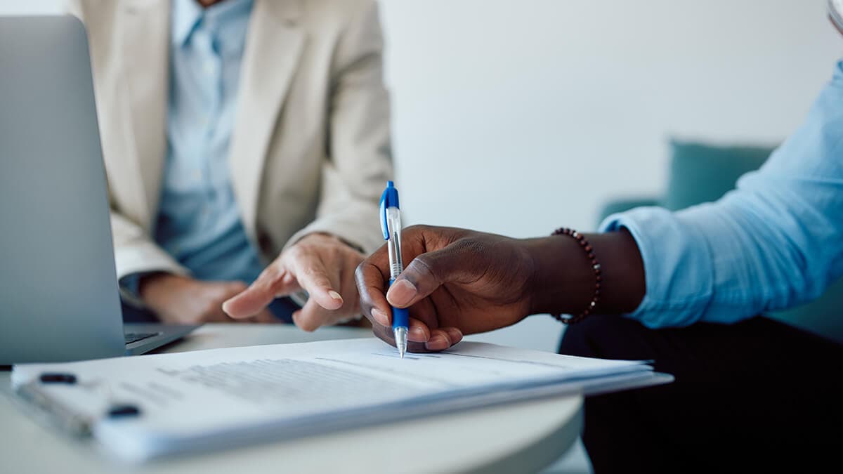 signing contract with an agent