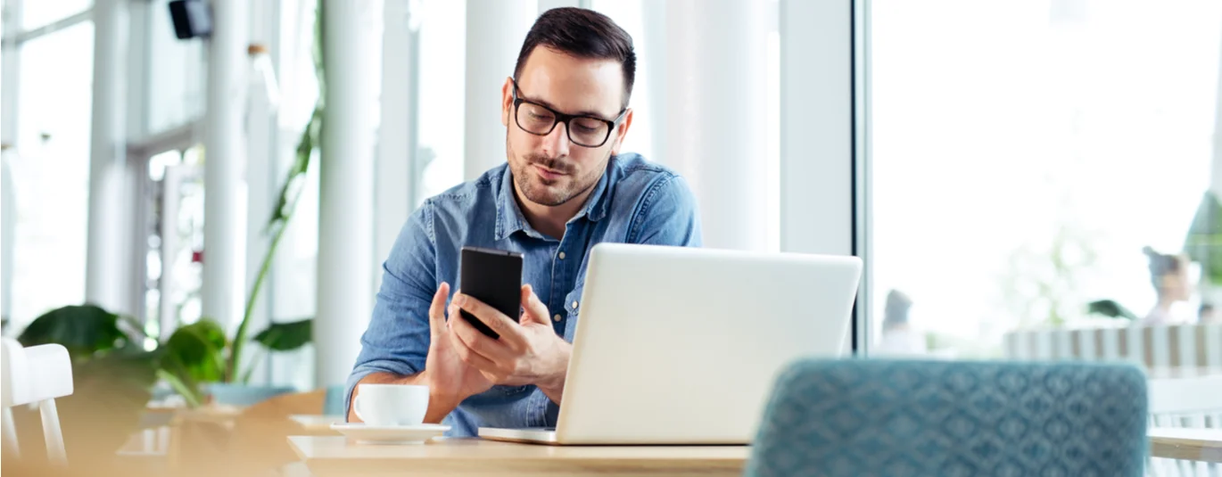 Person looking at their phone