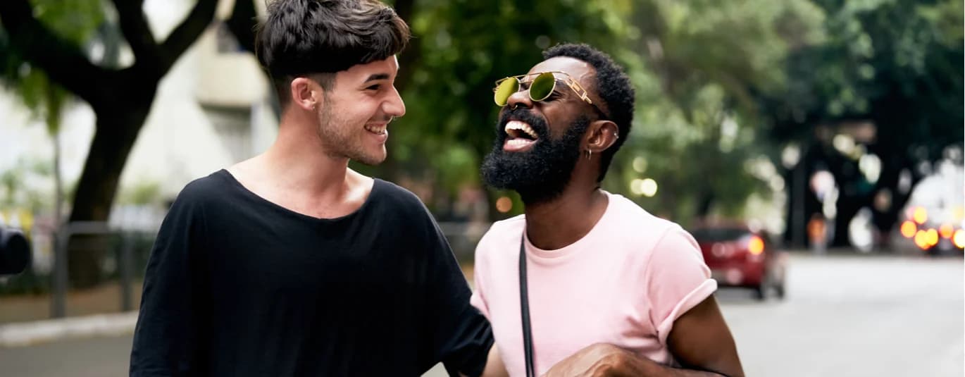 People laughing together